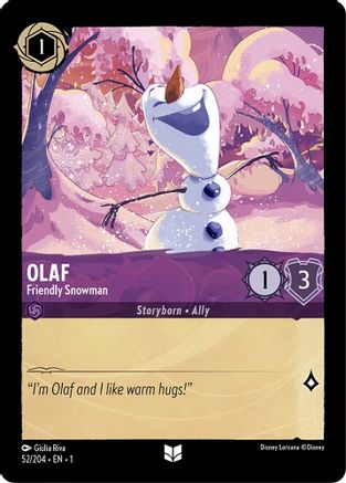 Olaf - Friendly Snowman (1-052) (Cold Foil)