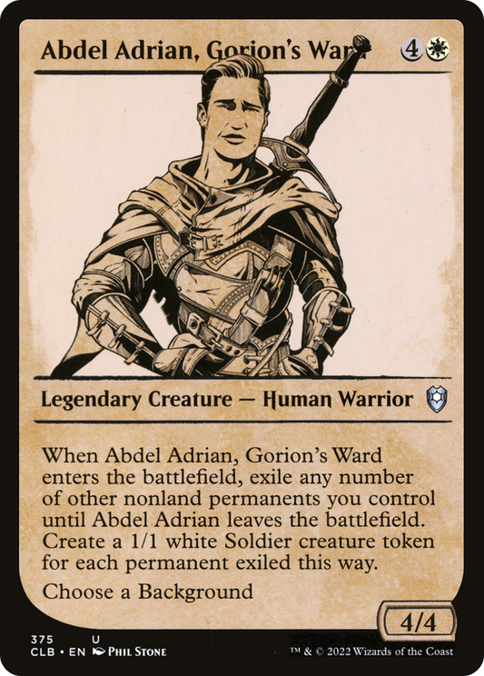 Abdel Adrian, Gorion's Ward (CLB-375) (Showcase)