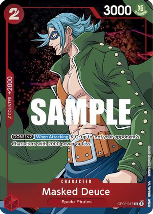 Masked Deuce (Alternate Art) (OP02-017) (Foil)