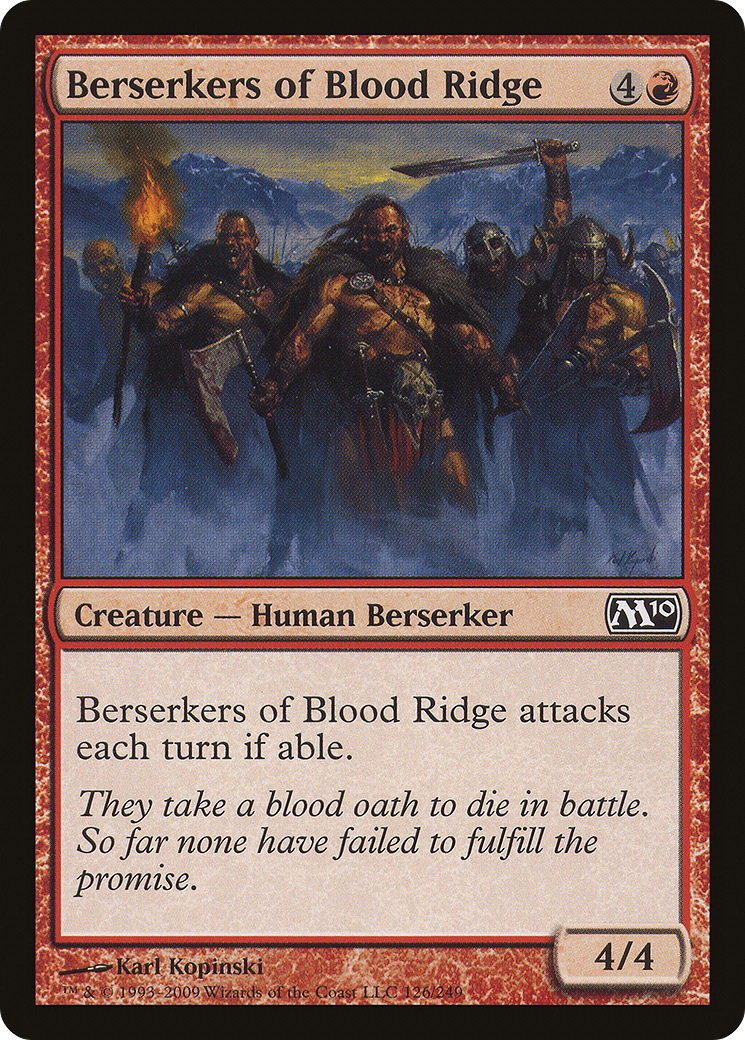 Berserkers of Blood Ridge (M10-126) (Foil)