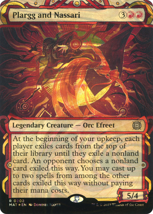 Plargg and Nassari (MAT-202) (Showcase) (Borderless) (Halo Foil)