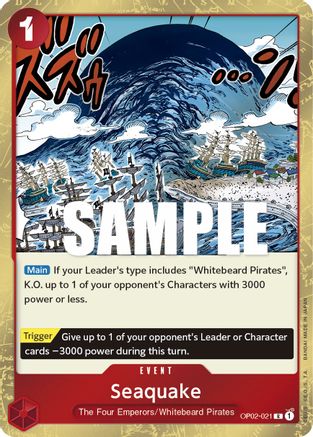 Seaquake (OP02-021) (Foil)