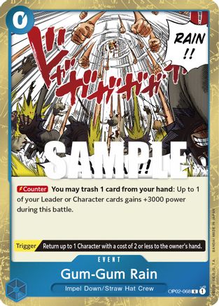 Gum-Gum Rain (OP02-068) (Foil)