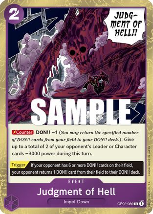 Judgment of Hell (OP02-089) (Foil)