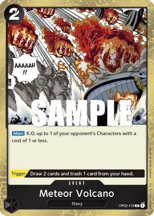 Meteor Volcano (OP02-119) (Foil)