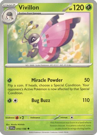 Vivillon (SVI-010) (Reverse Holofoil)