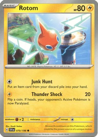 Rotom (SVI-070) (Reverse Holofoil)