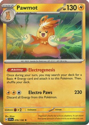 Pawmot (SVI-076) (Reverse Holofoil)