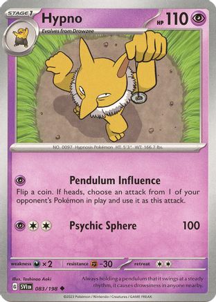 Hypno (SVI-083) (Reverse Holofoil)