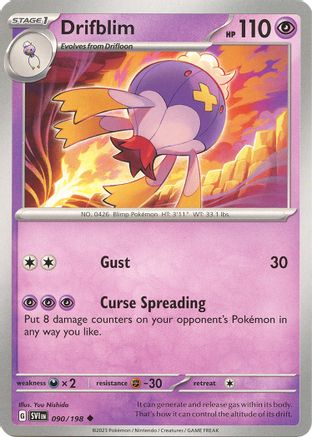 Drifblim (SVI-090) (Reverse Holofoil)