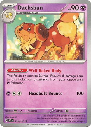 Dachsbun (SVI-099) (Reverse Holofoil)
