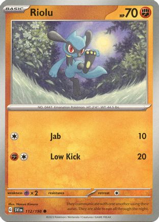 Riolu (SVI-112) (Reverse Holofoil)