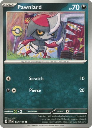 Pawniard (SVI-132) (Reverse Holofoil)