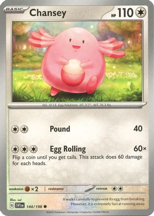 Chansey (SVI-144) (Reverse Holofoil)