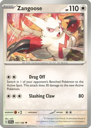 Zangoose (SVI-147) (Reverse Holofoil)