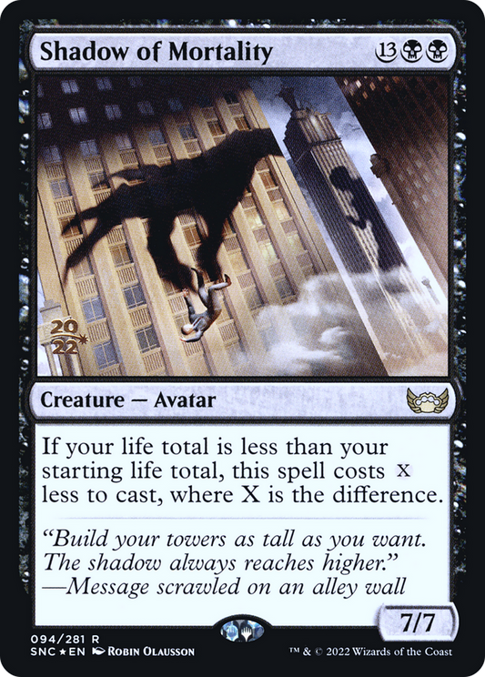 Shadow of Mortality (PRE-94S) (Foil)