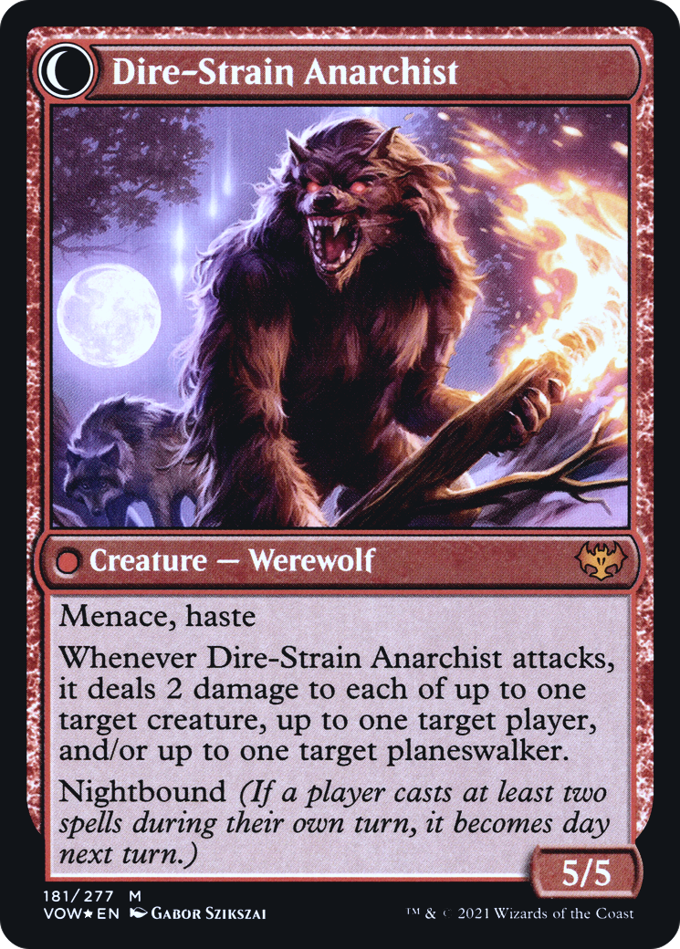Volatile Arsonist // Dire-Strain Anarchist (PRE-181S) (Foil)