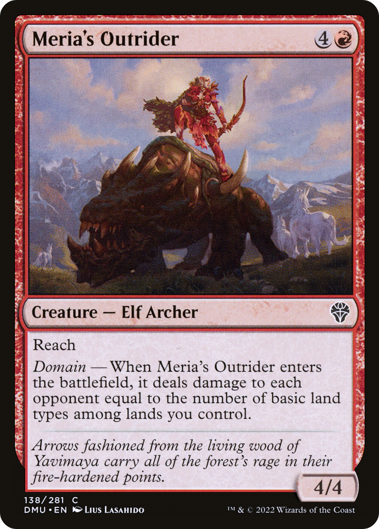 Meria's Outrider (DMU-138) (Foil)