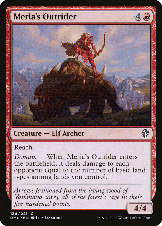 Meria's Outrider (DMU-138) (Foil)