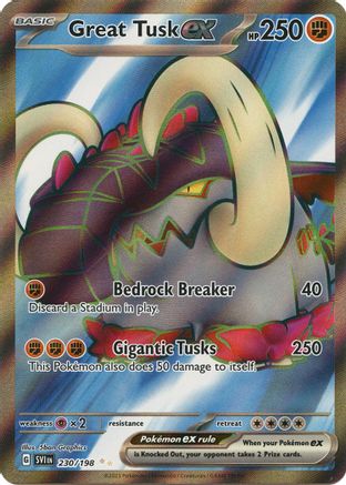 Great Tusk ex (SVI-230) (Holofoil)