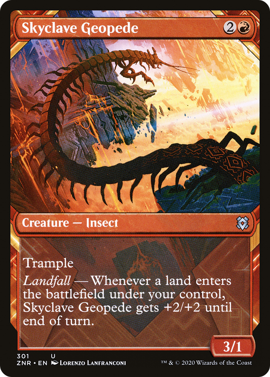 Skyclave Geopede (ZNR-301) (Showcase) (Foil)
