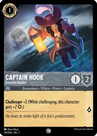 Captain Hook - Forceful Duelist (1-174) (Cold Foil)