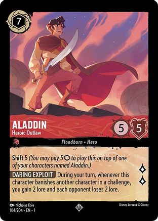 Aladdin - Heroic Outlaw (1-104) (Cold Foil)