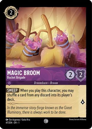 Magic Broom - Bucket Brigade (1-047) (Cold Foil)