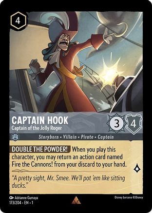 Captain Hook - Captain of the Jolly Roger (1-173) (Cold Foil)
