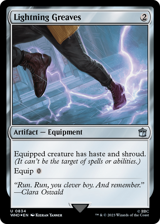 Lightning Greaves (WHO-834) (Surge Foil)