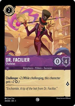 Dr. Facilier - Charlatan (1-038) (Cold Foil)