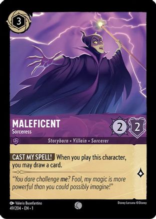 Maleficent - Sorceress (1-049) (Cold Foil)