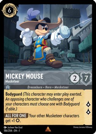 Mickey Mouse - Musketeer (1-186) (Cold Foil)