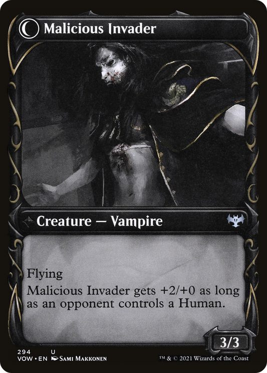 Innocent Traveler // Malicious Invader (VOW-294) (Showcase) (Foil)