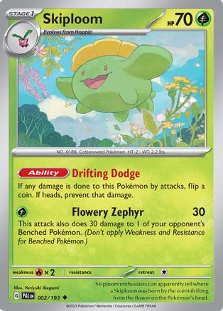 Skiploom (PAL-002) (Reverse Holofoil)