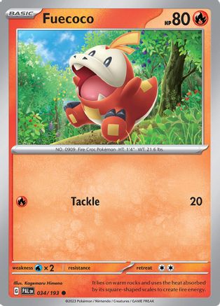 Fuecoco (PAL-034) (Reverse Holofoil)