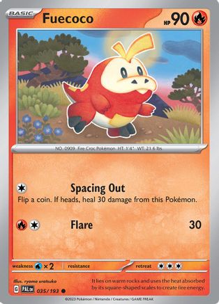 Fuecoco (PAL-035) (Reverse Holofoil)