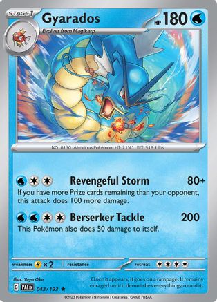Gyarados (PAL-043) (Reverse Holofoil)