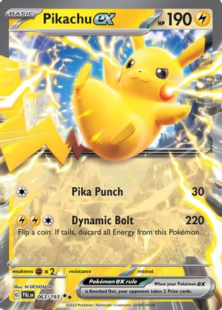 Pikachu ex (PAL-063) (Holofoil)
