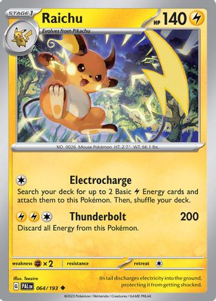 Raichu (PAL-064) (Reverse Holofoil)