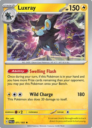 Luxray (PAL-071) (Reverse Holofoil)