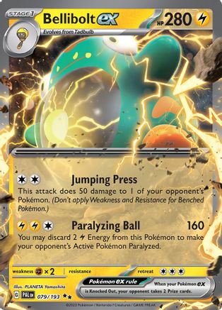 Bellibolt ex (PAL-079) (Holofoil)