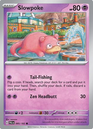 Slowpoke (PAL-085) (Reverse Holofoil)