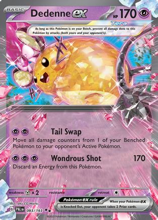 Dedenne ex (PAL-093) (Holofoil)