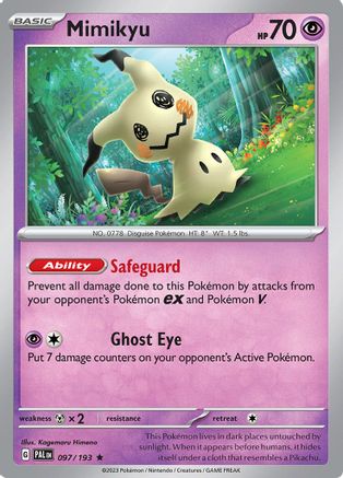 Mimikyu (PAL-097) (Holofoil)