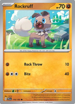 Rockruff (PAL-116) (Reverse Holofoil)