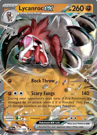 Lycanroc ex (PAL-117) (Holofoil)