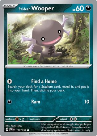Paldean Wooper (PAL-128) (Reverse Holofoil)