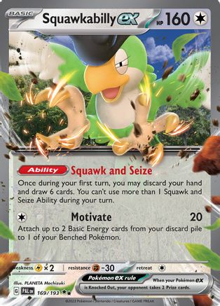 Squawkabilly ex (PAL-169) (Holofoil)