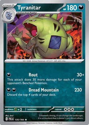 Tyranitar (PAL-135) (Holofoil)